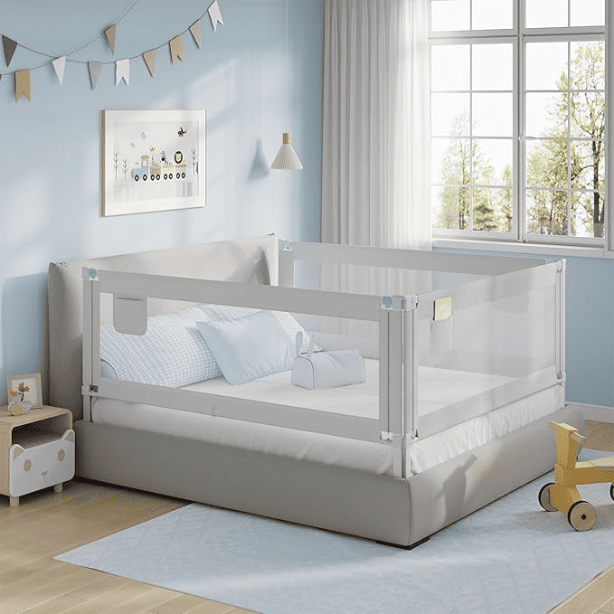 Cama con barreras para colecho 